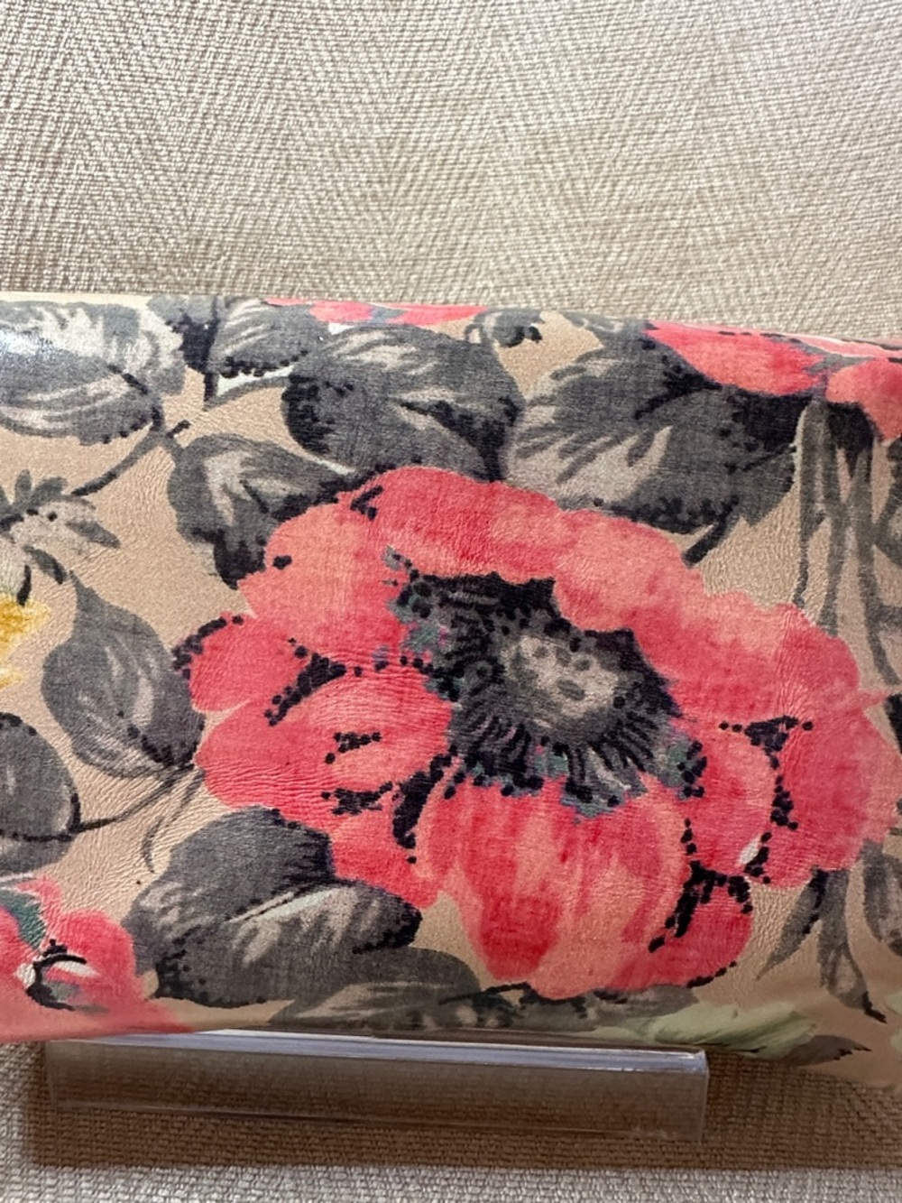 Patricia Nash Pink & Mint Floral Fold-Over Wristlet - Picture 6 of 10